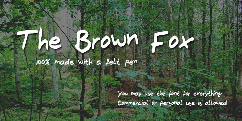 The_Brown_Fox Font