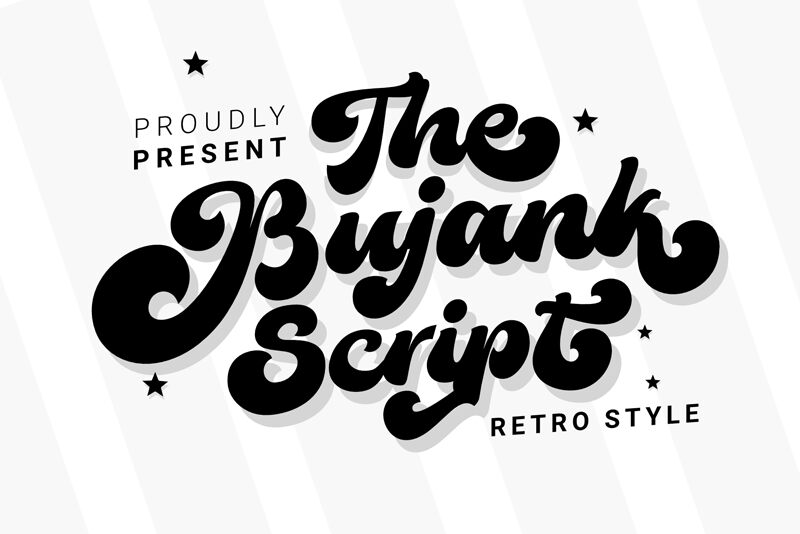 The Bujank Script Schriftart