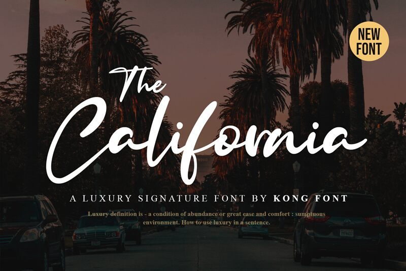 The California Carattere