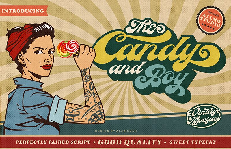 The Candy and Boy Czcionka