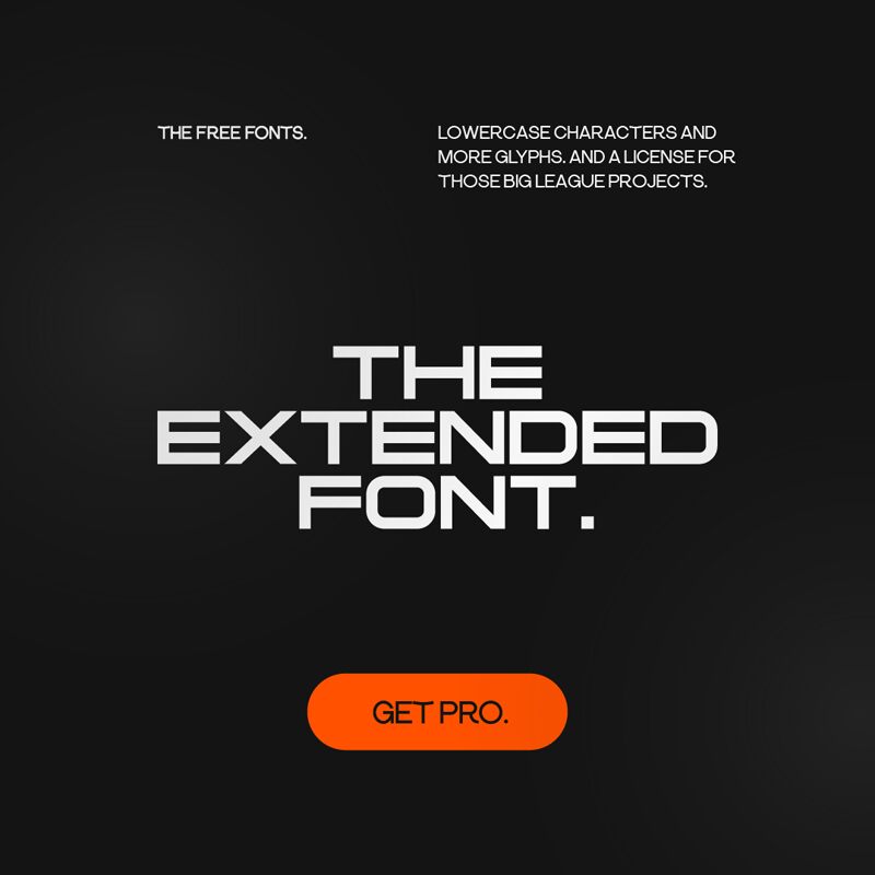 THE EXTENDED FONT FREE font | Fonts2u.com