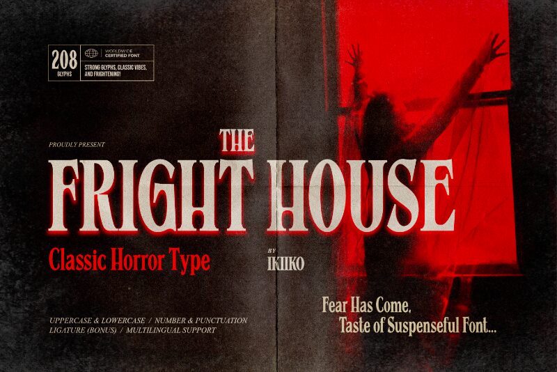 The Fright House Schriftart
