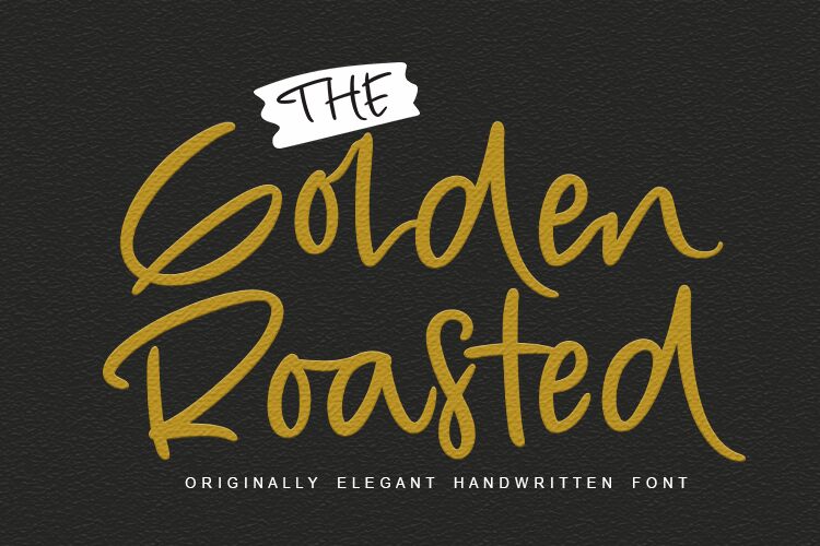 The Golden Roasted Schriftart