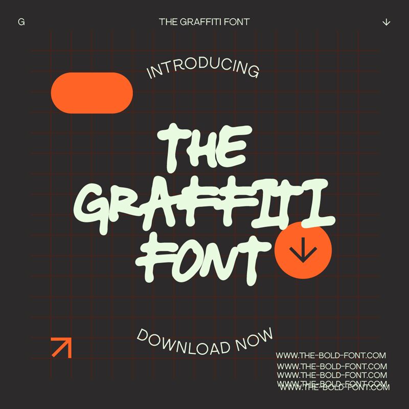 THE GRAFFITI FONT الخط 