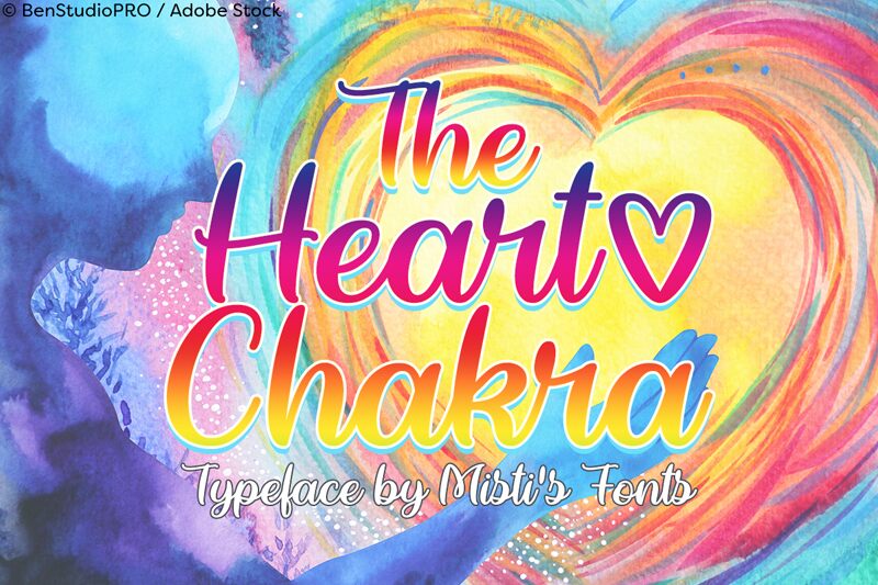 The Heart Chakra Czcionka