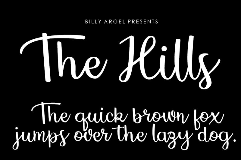 The Hills Schriftart