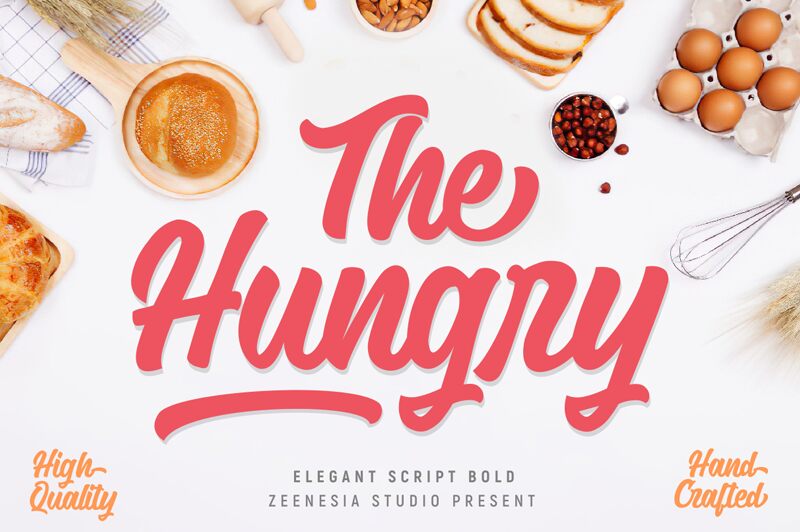 The Hungry Schriftart