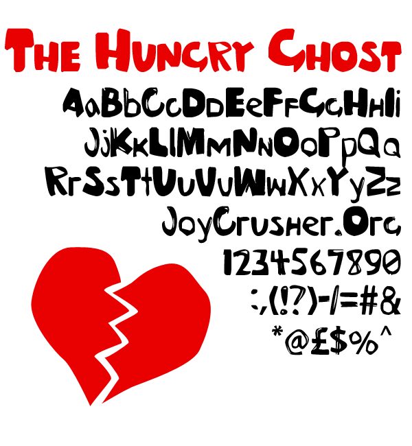 The Hungry Ghost Schriftart