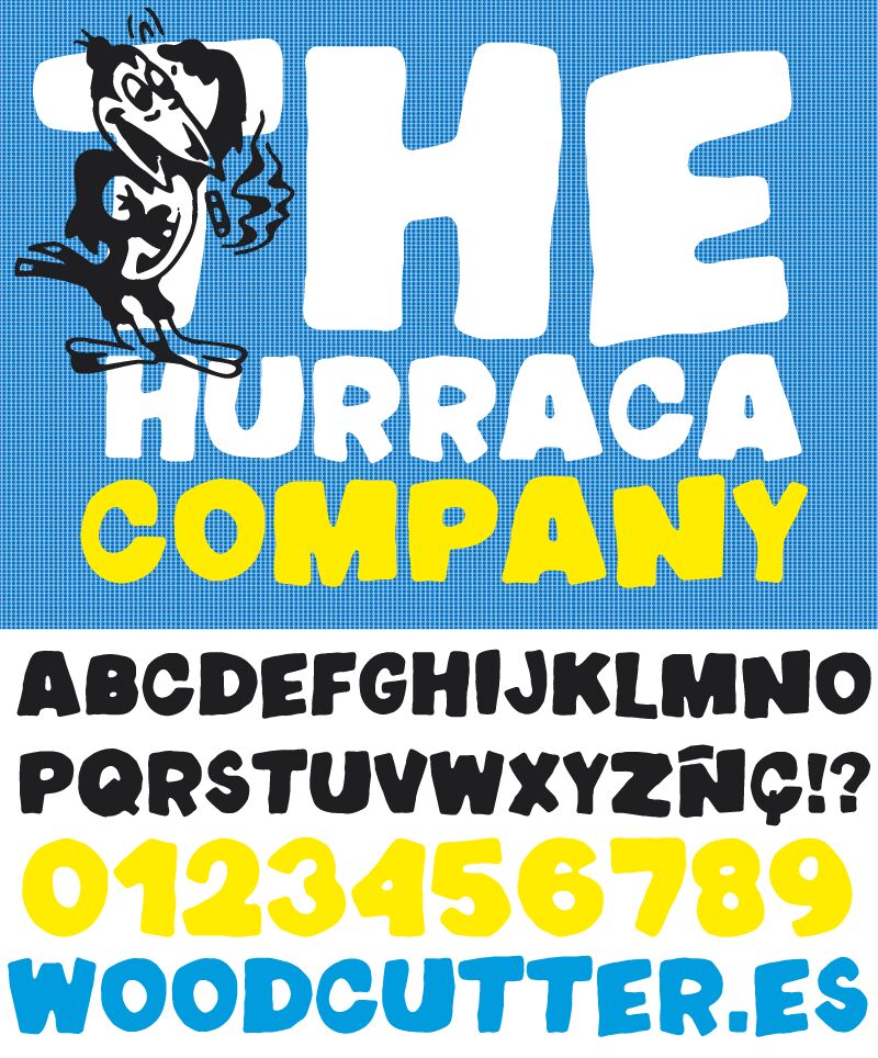 The Hurraca company+ 字体