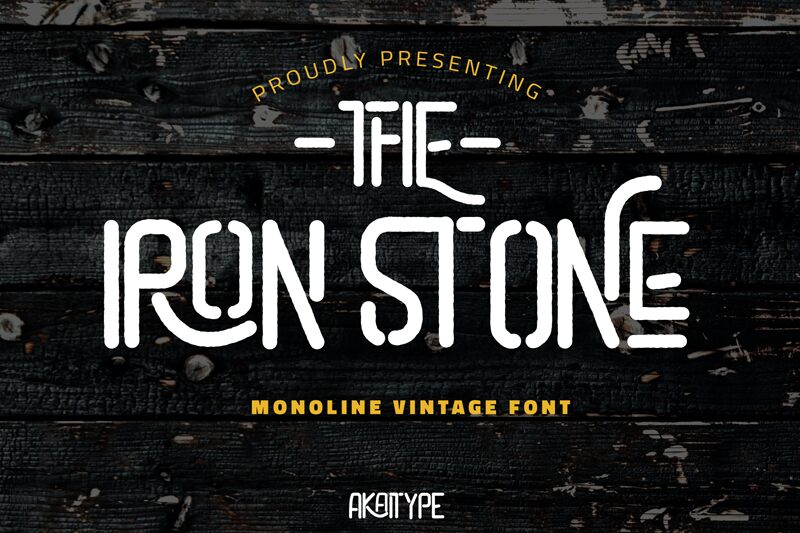 The Iron Stone Czcionka