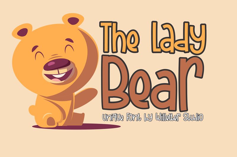 The Lady Bear Czcionka