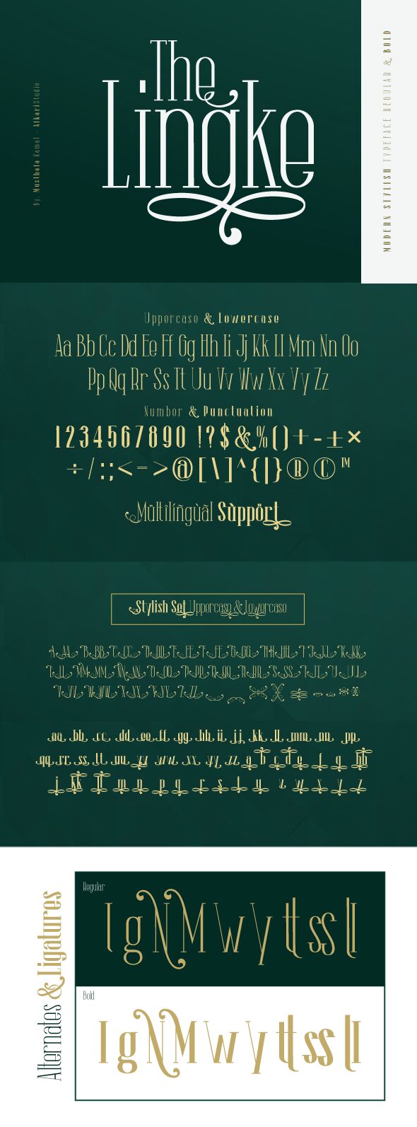 The Lingke Schriftart