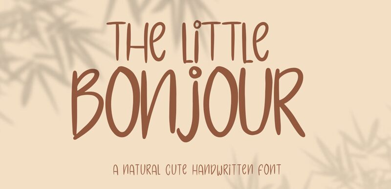 The Little Bonjour 字体