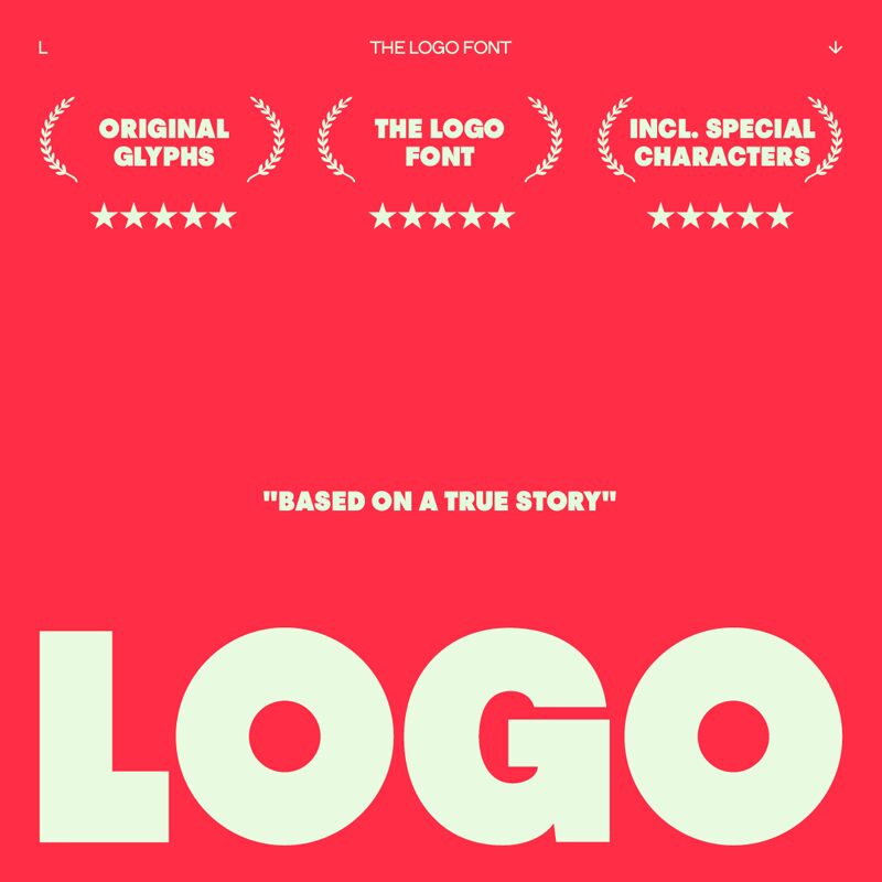 THE LOGO FONT Fuente