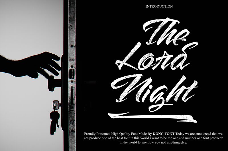 The Lord Night Schriftart