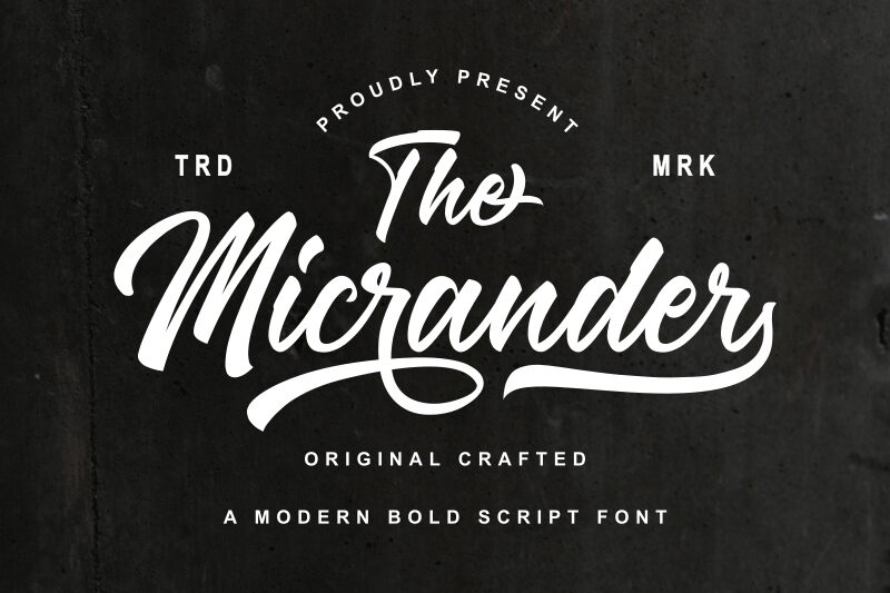 The Micrander 字体