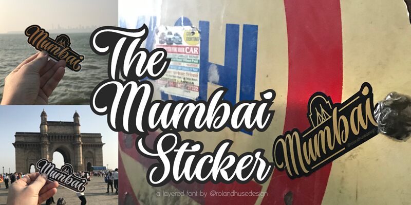 The Mumbai Sticker Schriftart