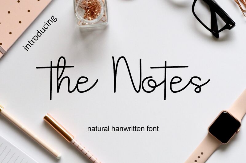 The Notes 字体