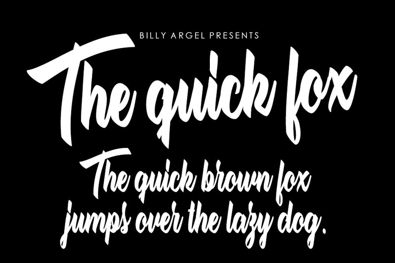 The quick fox Schriftart