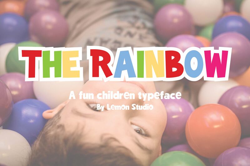 The Rainbow Schriftart