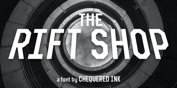 The Rift Shop Schriftart