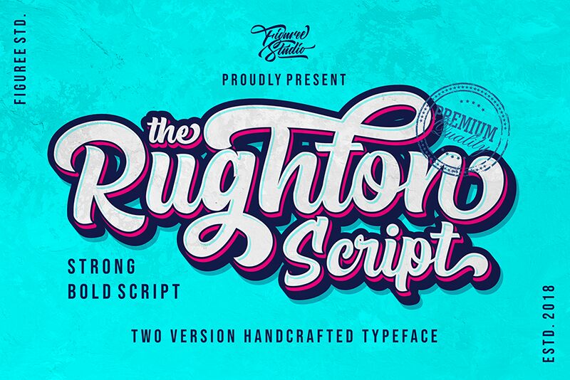 The Rughton Script Schriftart