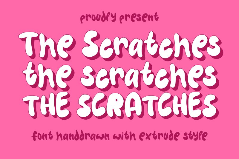 The Scratches Schriftart