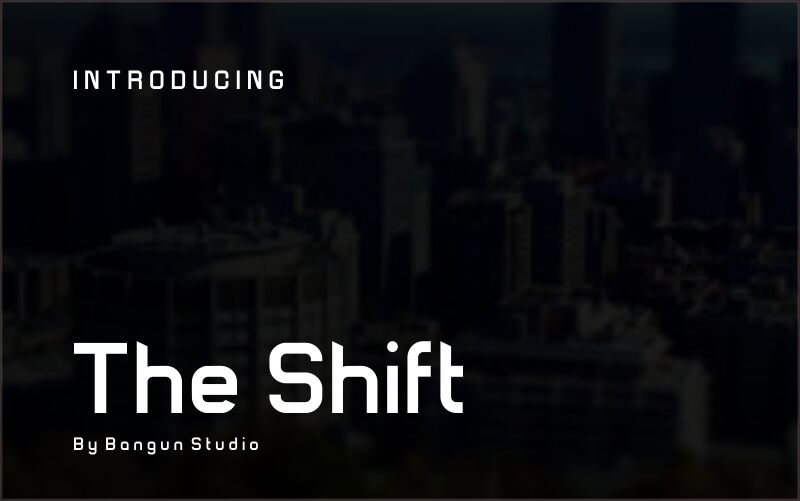 The Shift Schriftart