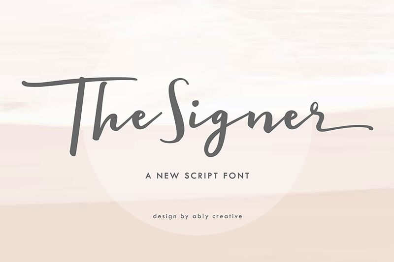 The Signer Schriftart
