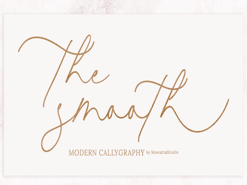 The Smooth Schriftart