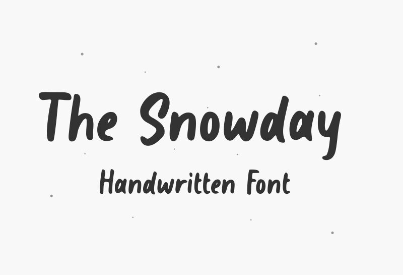 The Snowday Czcionka