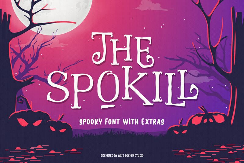 The spokill Schriftart