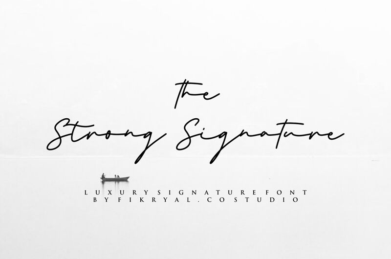 the Strong Signature Czcionka