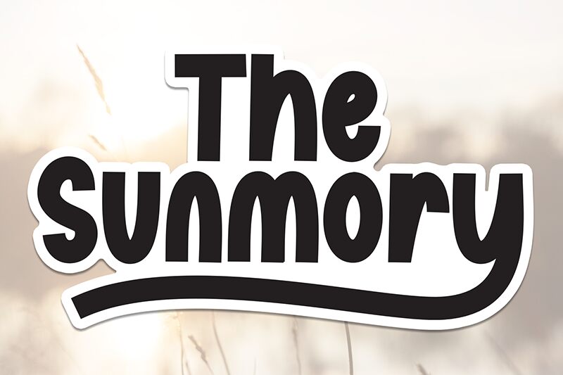 The Sunmory Schriftart