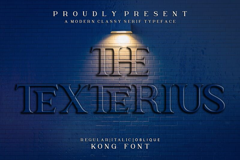 The Texterius Schriftart