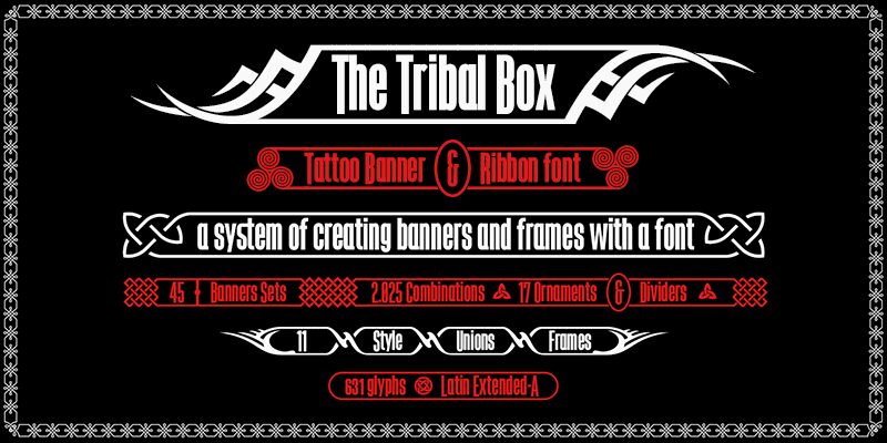 The Tribal Box Czcionka