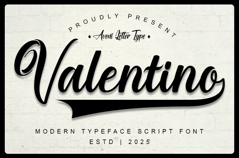The Valentino Schriftart