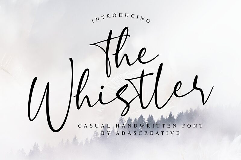 The Whistler — Prezentacja czcionki