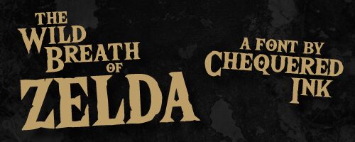 The Wild Breath of Zelda Carattere