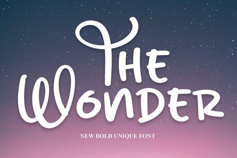The Wonder 字体