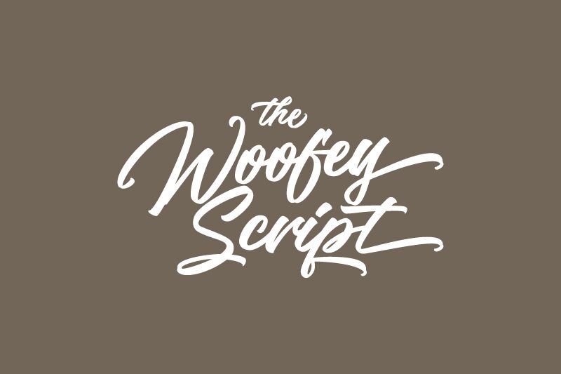the Woofey Script — Prezentacja czcionki