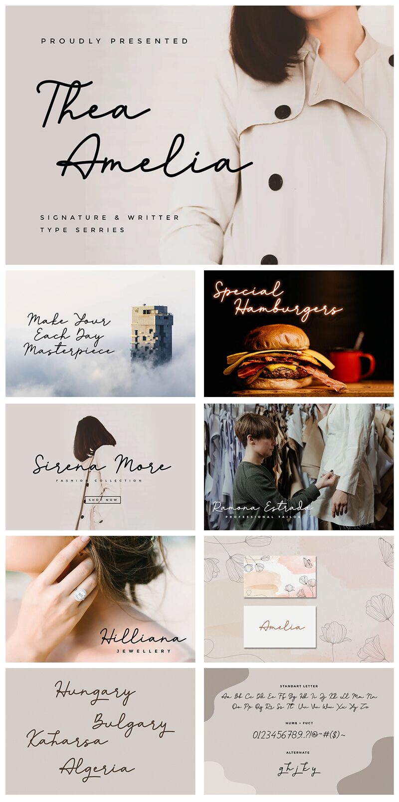 Thea Amelia Czcionka