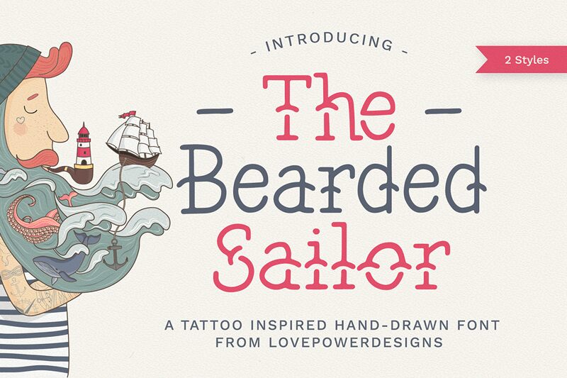 The Bearded Sailor Schriftart