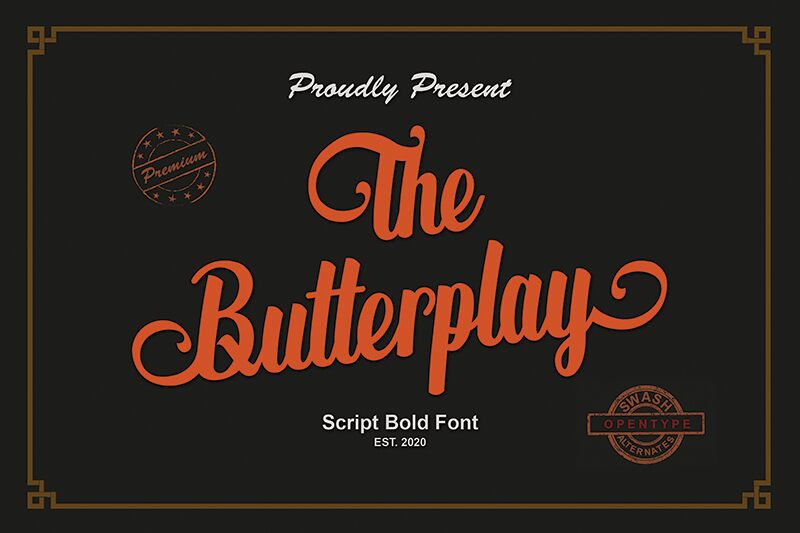 The Butterplay Schriftart