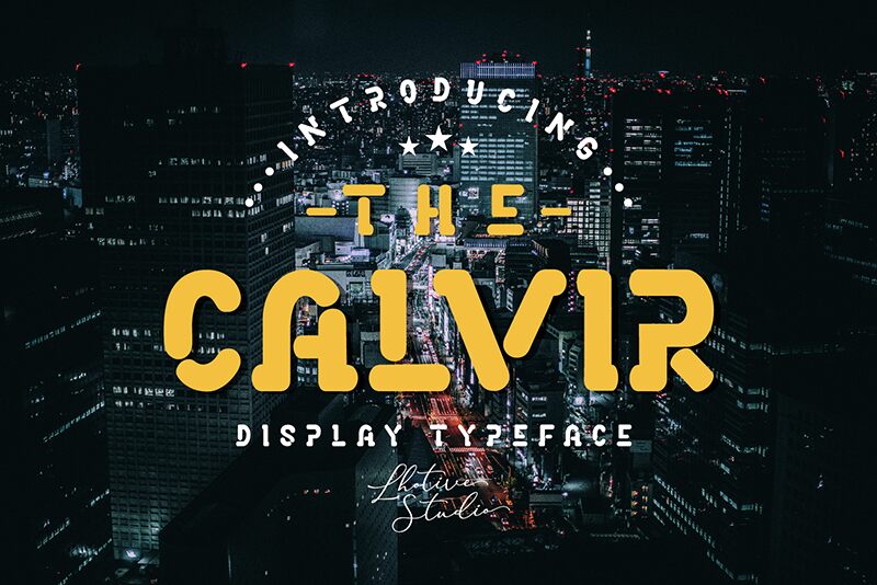 THE CALVIR Schriftart