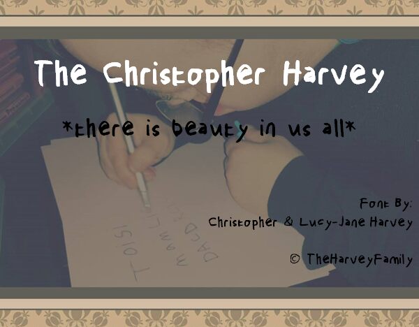 TheChristopherHarvey Font
