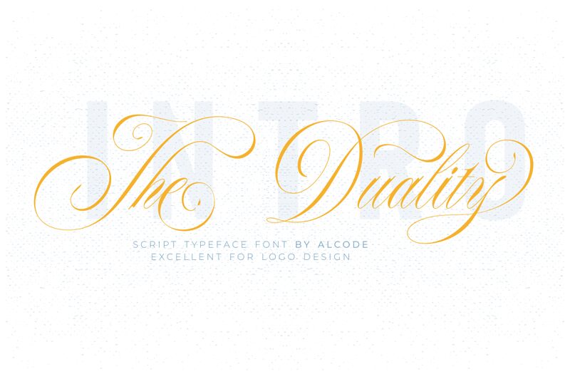 The Duality Шрифт