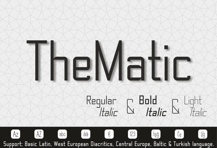 TheMatic Schriftart