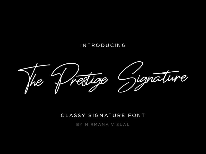 ThePrestigeSignature Schriftart