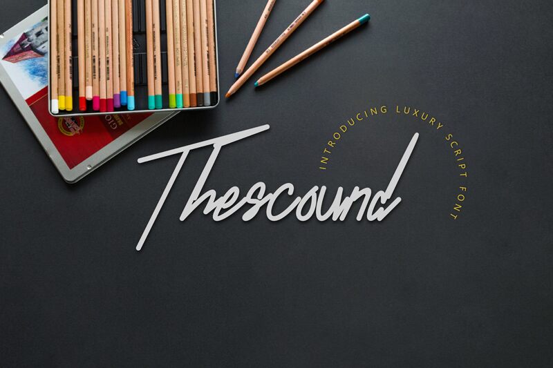 Thescound Schriftart